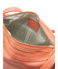 LESAC TRIO  Hammered leather satchel backpack salmon - Women’s Bags - 8