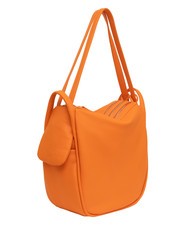LESAC TRIO  Hammered leather satchel backpack orange - Women’s Bags - 3