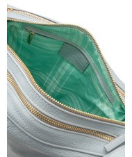 LESAC TRIO  Hammered leather satchel backpack powder blue - Women’s Bags - 8