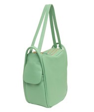 LESAC TRIO  Hammered leather satchel backpack green - Women’s Bags - 3