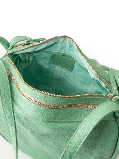 TRIO  Hammered leather satchel backpack green - Women’s Bags