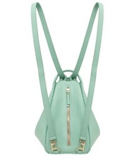 LESAC TRIO  Hammered leather satchel backpack light aqua green - Women’s Bags - 2
