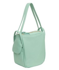 LESAC TRIO  Hammered leather satchel backpack light aqua green - Women’s Bags - 3