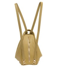 LESAC TRIO  Hammered leather satchel backpack mustard - Women’s Bags - 2