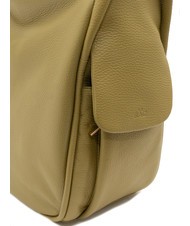 LESAC TRIO  Hammered leather satchel backpack mustard - Women’s Bags - 7