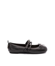 PINKO GIOIA Leather ballerinas with two straps - Women’s shoes