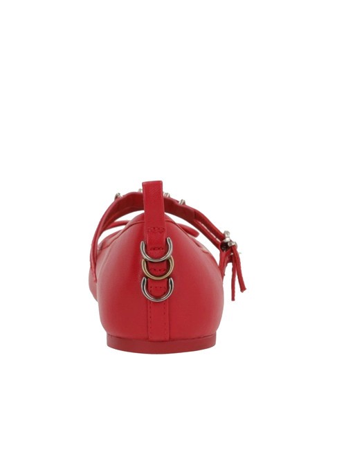 GIOIA Leather ballerinas with two straps red - Women&rsquo;s shoes