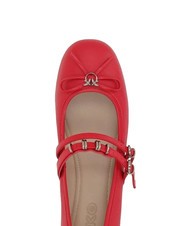PINKO GIOIA Leather ballerinas with two straps red - Women&rsquo;s shoes - 3