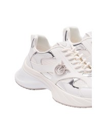 PINKO ARIEL Sneakers with mirror details white/silver - Women&rsquo;s shoes - 3