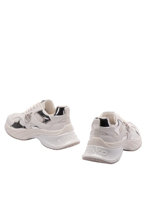 ARIEL Sneakers with mirror details white/silver - Women&rsquo;s shoes