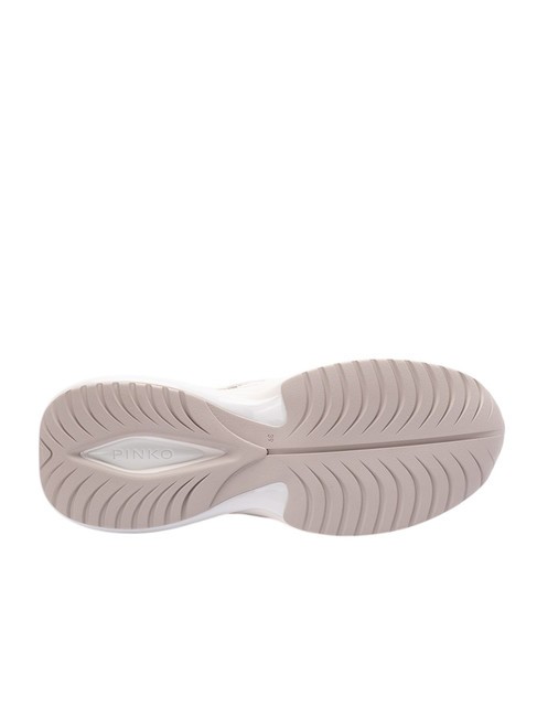 ARIEL Sneakers with mirror details white/silver - Women’s shoes