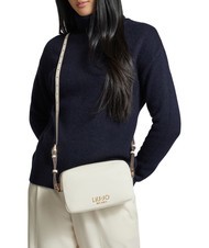 LIUJO EVRIM Camera case bag with studs cream - Women’s Bags - 5