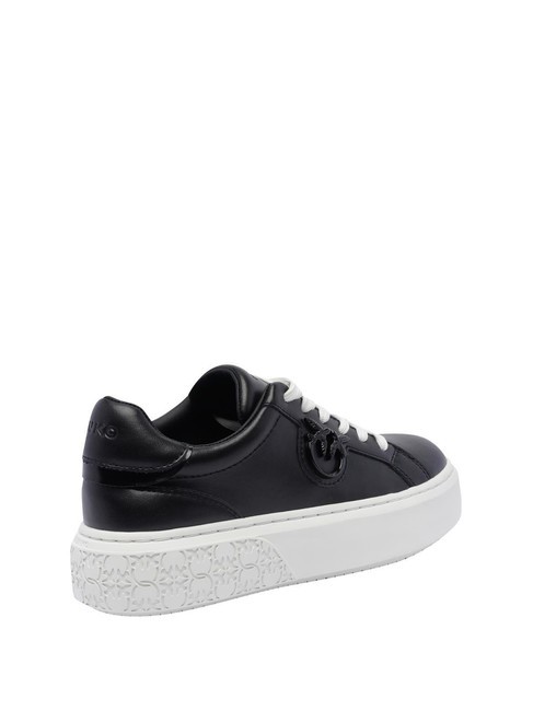 YOKO Leather platform sneakers black limousine - Women’s shoes