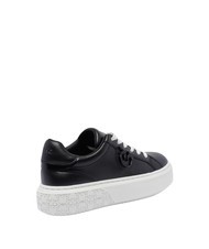 PINKO YOKO Leather platform sneakers black limousine - Women&rsquo;s shoes - 3