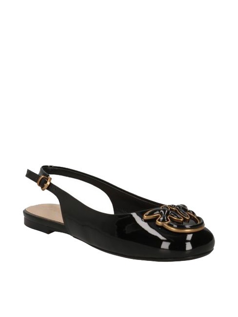 MAGGY Sling-back shiny ballerinas black limousine - Women&rsquo;s shoes