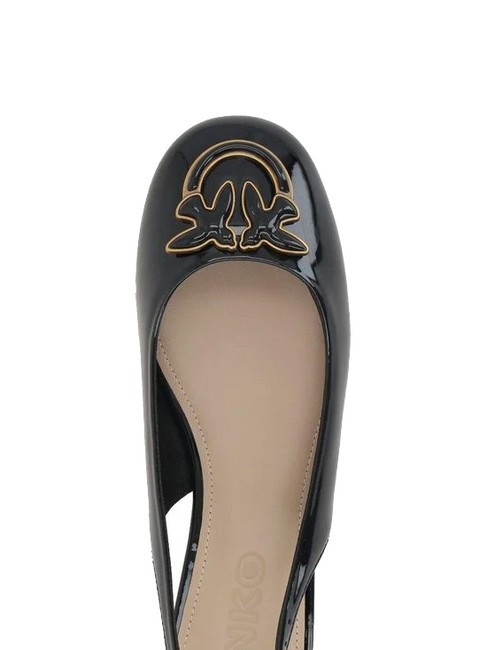 MAGGY Sling-back shiny ballerinas black limousine - Women&rsquo;s shoes