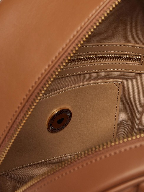 GEOMETRIC Backpack with pocket camel - Women’s Bags