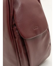 LESAC TRIO Nappa leather satchel backpack dark burgundy - Women’s Bags - 7