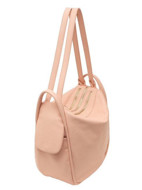 TRIO Nappa leather satchel backpack powder pink - Women’s Bags