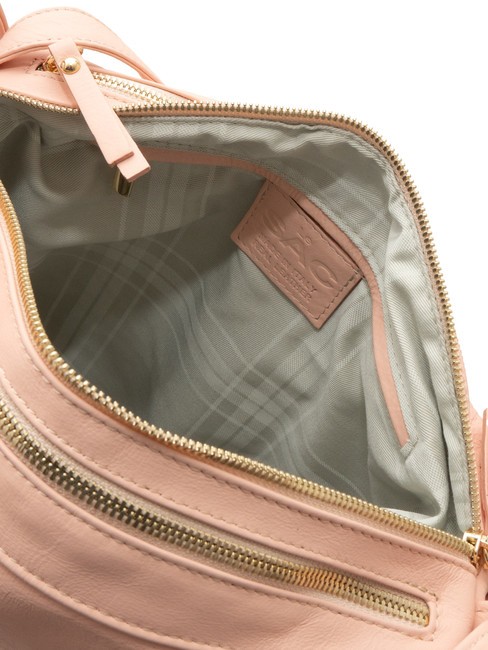 TRIO Nappa leather satchel backpack powder pink - Women’s Bags