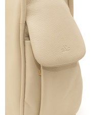 LESAC TRIO Nappa leather satchel backpack beige - Women’s Bags - 7