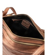 LESAC TRIO Metallic leather satchel backpack bronze - Women’s Bags - 8