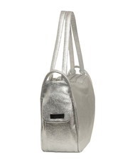 LESAC TRIO Metallic leather satchel backpack silver - Women&rsquo;s Bags - 3