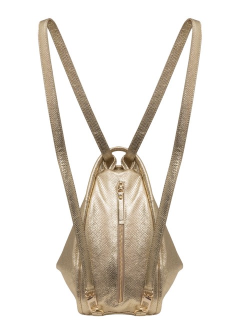 TRIO Metallic leather satchel backpack gold - Women&rsquo;s Bags