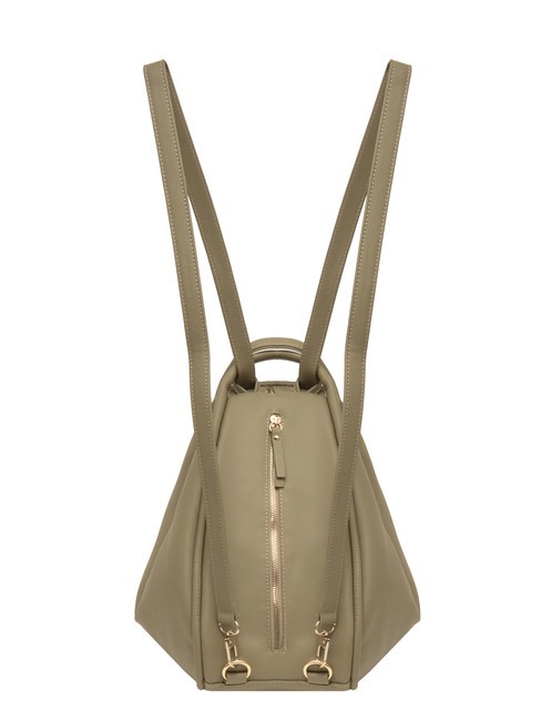 TRIO  Hammered leather satchel backpack turtledove - Women’s Bags