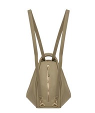 LESAC TRIO  Hammered leather satchel backpack turtledove - Women’s Bags - 2