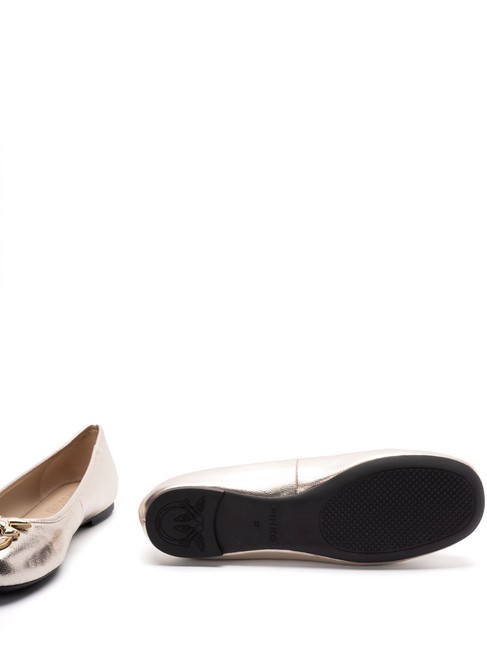 GIOIA  Leather ballerinas silver - Women’s shoes