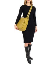 LESAC TRIO  Hammered leather satchel backpack mustard - Women’s Bags - 6