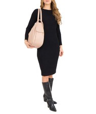 LESAC TRIO  Hammered leather satchel backpack rose - Women’s Bags - 5