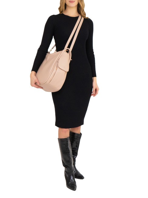 TRIO  Hammered leather satchel backpack rose - Women’s Bags