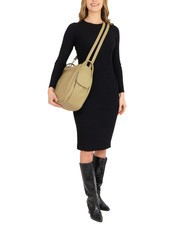 LESAC TRIO  Hammered leather satchel backpack turtledove - Women’s Bags - 6