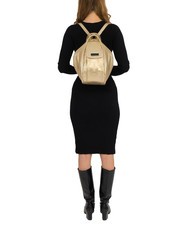 LESAC TRIO Metallic leather satchel backpack gold - Women&rsquo;s Bags - 5