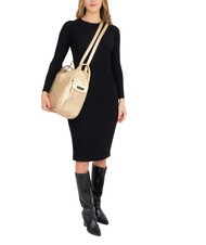 LESAC TRIO Metallic leather satchel backpack gold - Women&rsquo;s Bags - 6