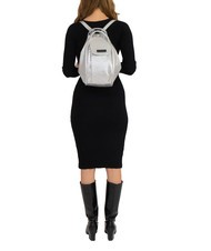 LESAC TRIO Metallic leather satchel backpack silver - Women&rsquo;s Bags - 5