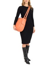 LESAC TRIO Nappa leather satchel backpack dark salmon - Women’s Bags - 6