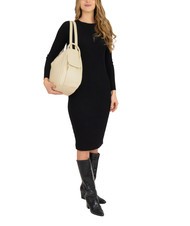 LESAC TRIO Nappa leather satchel backpack cream - Women’s Bags - 4