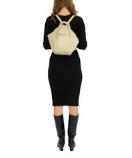 LESAC TRIO Nappa leather satchel backpack cream - Women’s Bags - 5