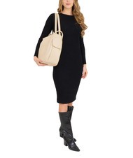 LESAC TRIO Nappa leather satchel backpack beige - Women’s Bags - 4