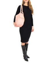 LESAC TRIO Nappa leather satchel backpack powder pink - Women’s Bags - 4