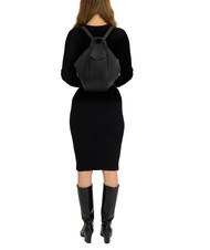 LESAC TRIO Nappa leather satchel backpack black19 - Women’s Bags - 5