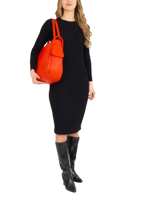 TRIO Nappa leather satchel backpack red30 - Women’s Bags