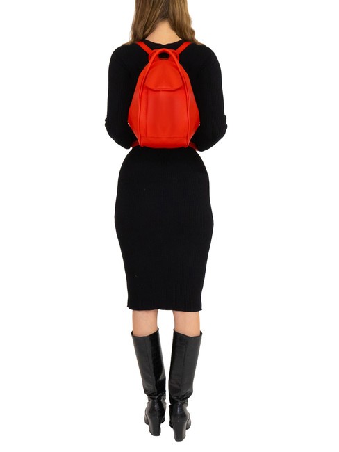 TRIO Nappa leather satchel backpack red30 - Women’s Bags