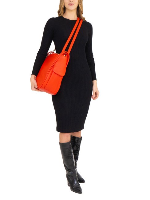 TRIO Nappa leather satchel backpack red30 - Women’s Bags