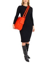 LESAC TRIO Nappa leather satchel backpack red30 - Women’s Bags - 6