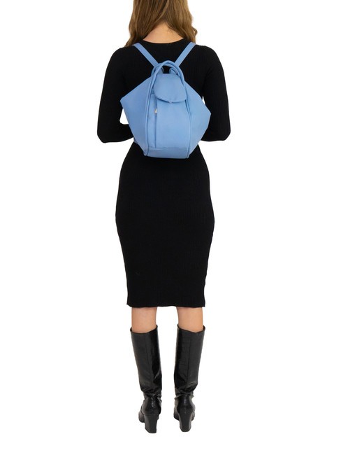 TRIO Nappa leather satchel backpack sky blue - Women’s Bags