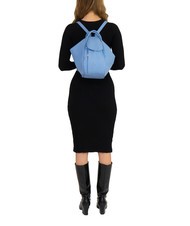 LESAC TRIO Nappa leather satchel backpack sky blue - Women’s Bags - 5